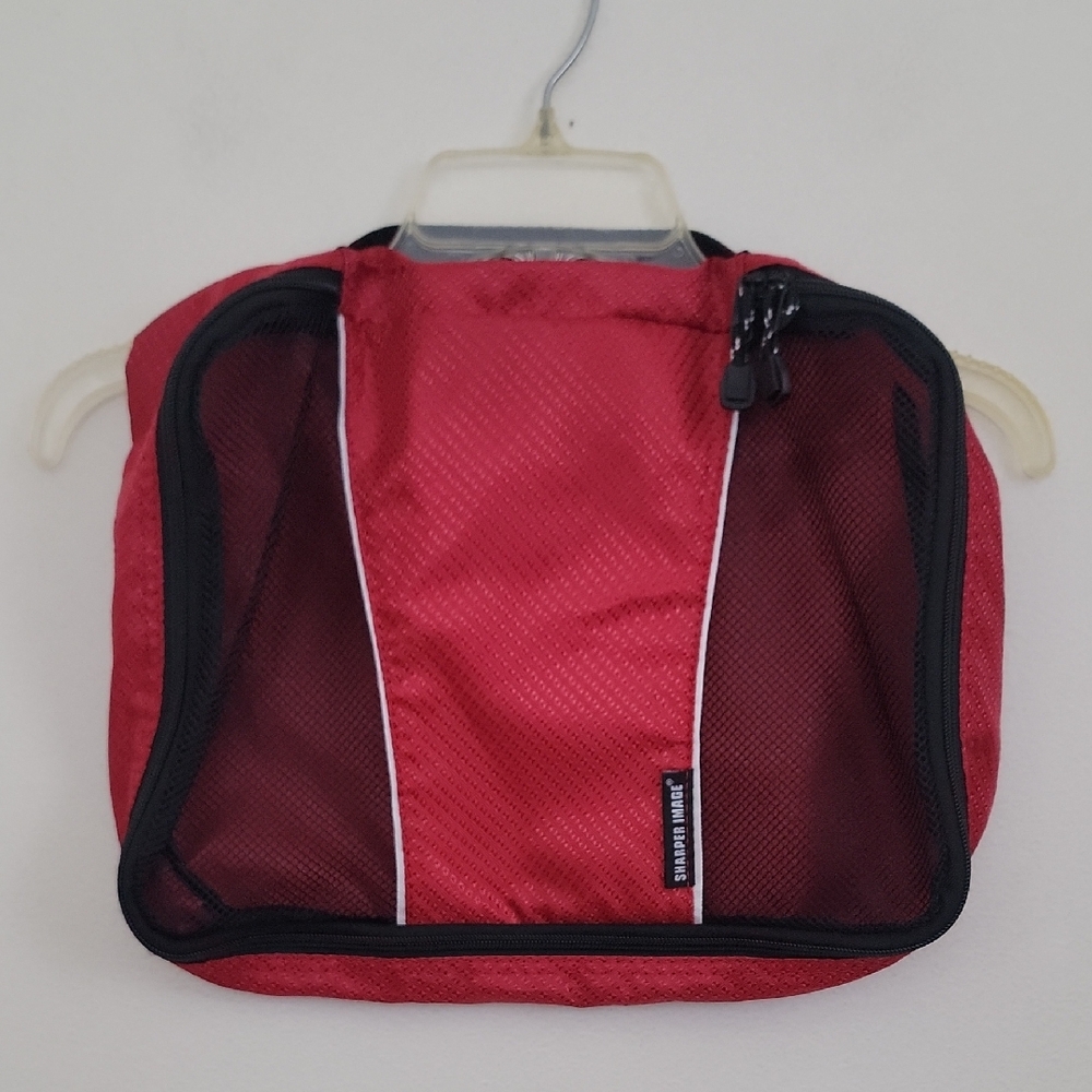 Sharper Image Red & Black Small Zippered Bag